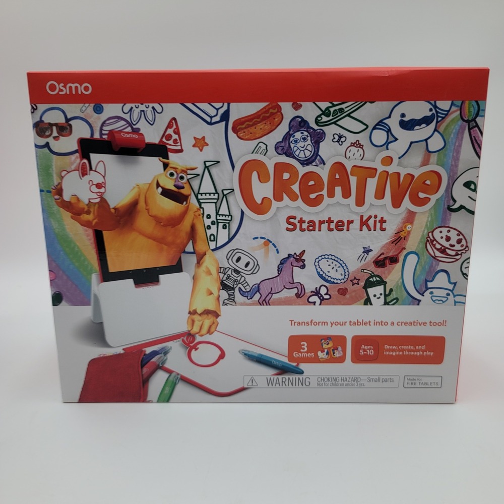 Osmo Creative Starter Kit for Fire Tablet Ages 5-10 3 Games Learning Toy NEW